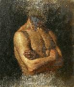 Gustaf Cederstrom aktstudie oil painting